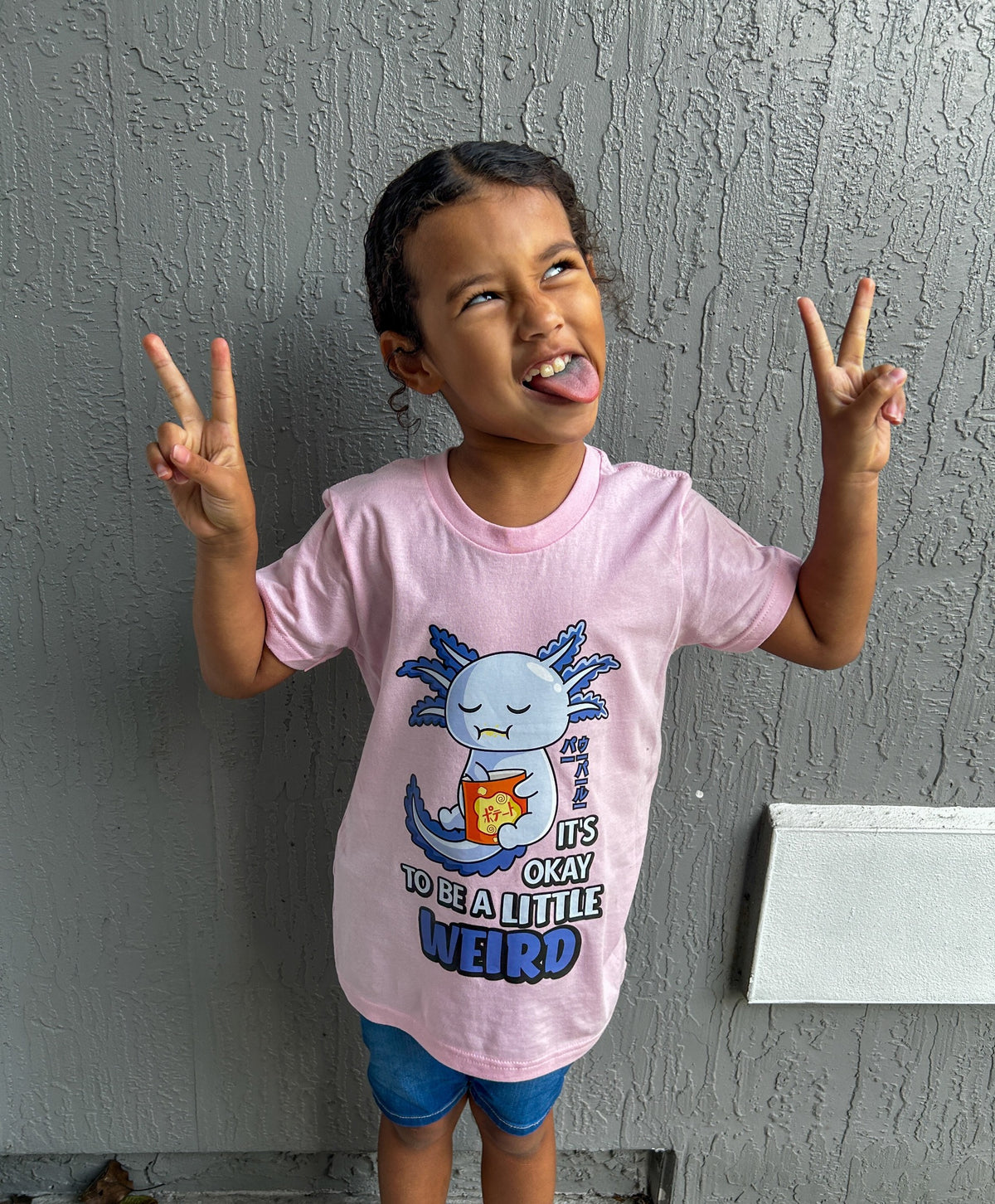pink axolotl tee