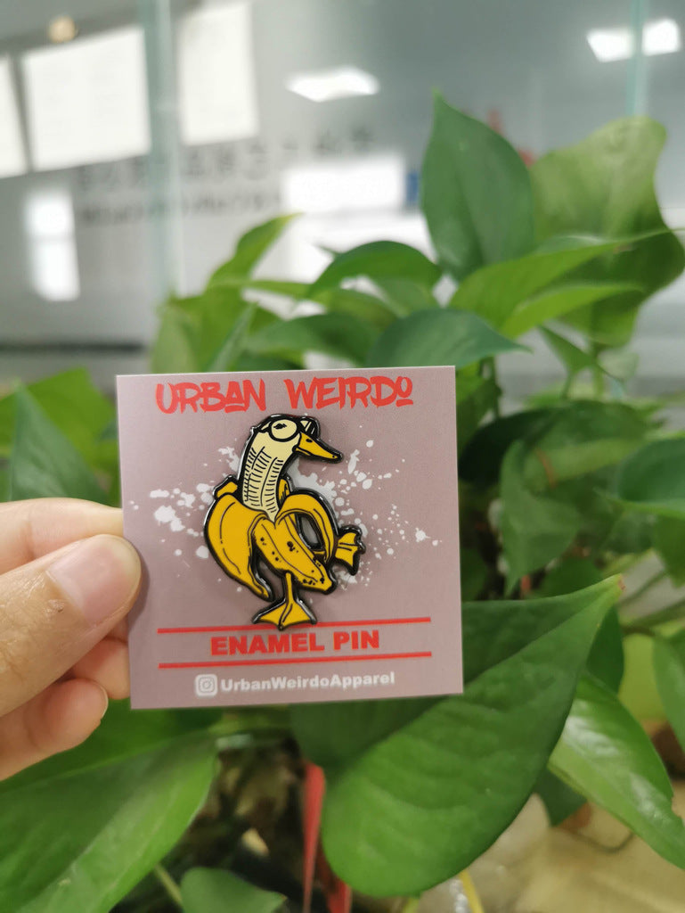 Goose Banana Enamel Pin