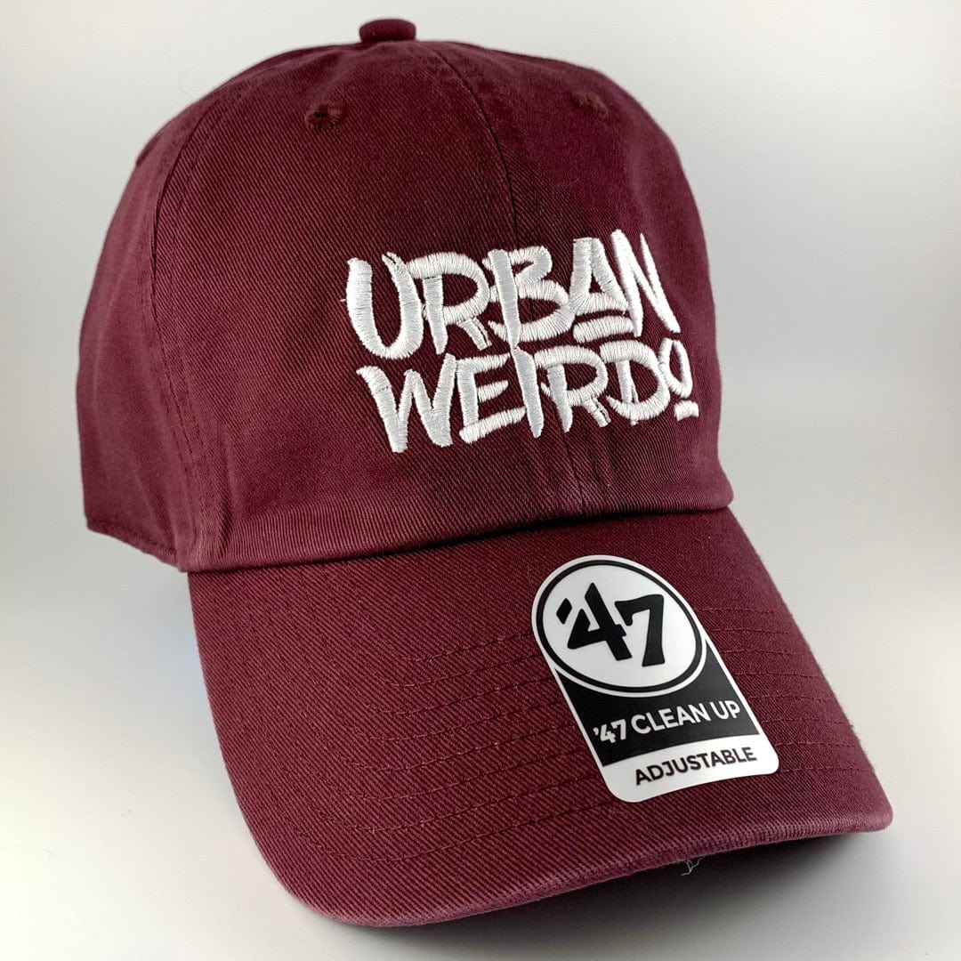 Maroon Urban Weirdo Graffiti Hat